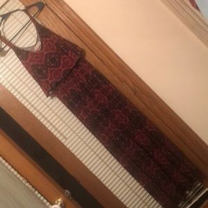 Pink Rose maxi dress